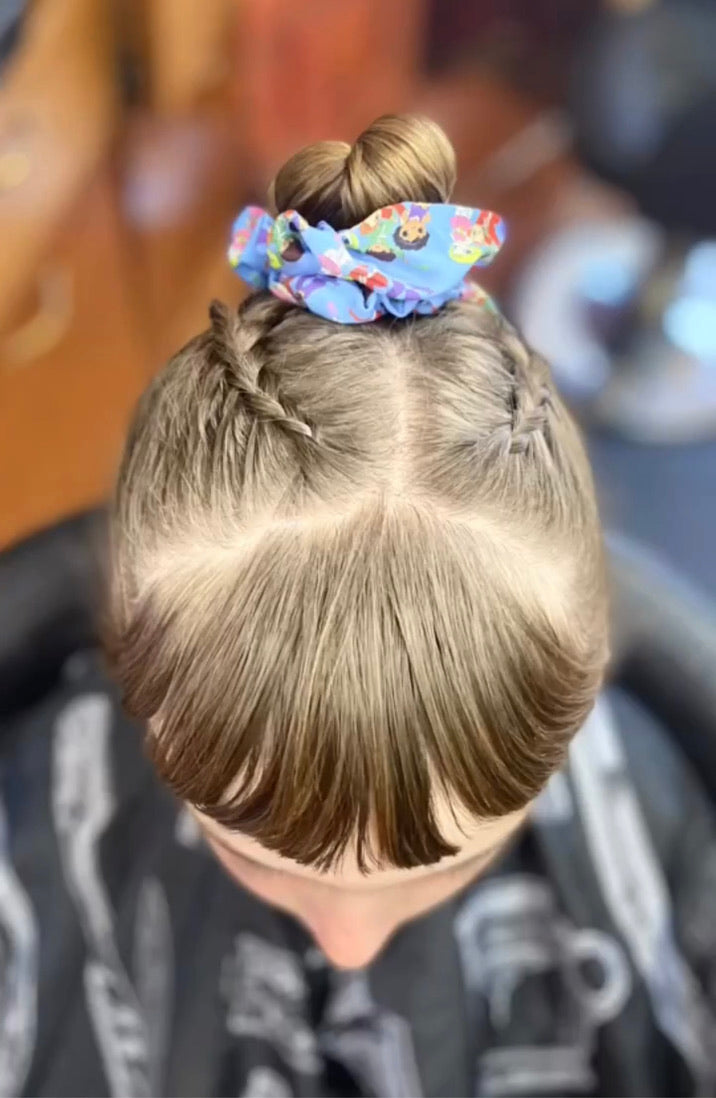 Bonsai Kids Ouchless Scrunchies – Soft Hair Tie Ponytail Holders for Kids (3 Piece Set)