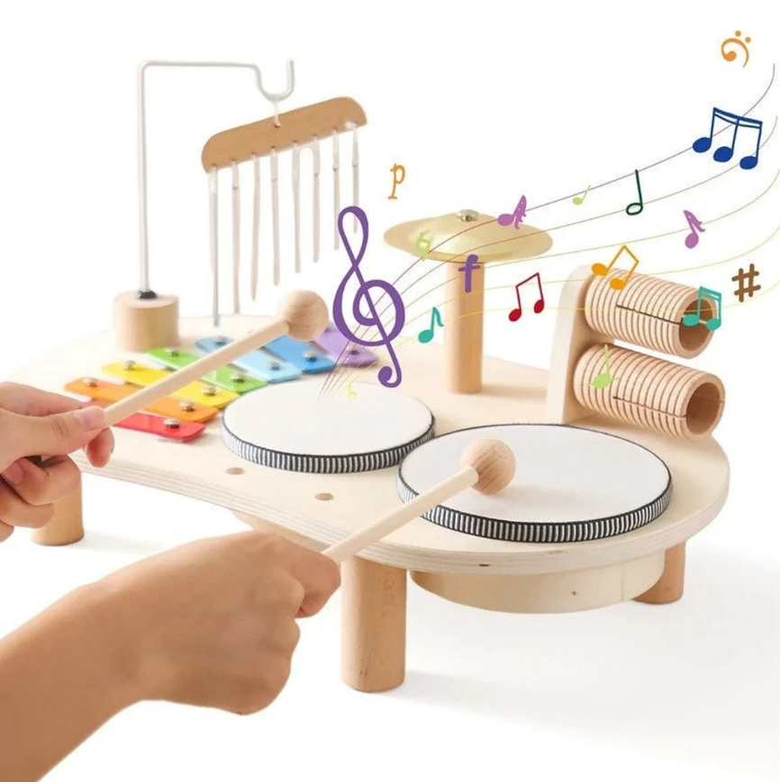 kids wooden toy instrument