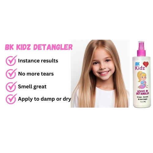 Bk Kidz Hair Detangler 10oz - Detangler Spray - Girls Hair Detangler