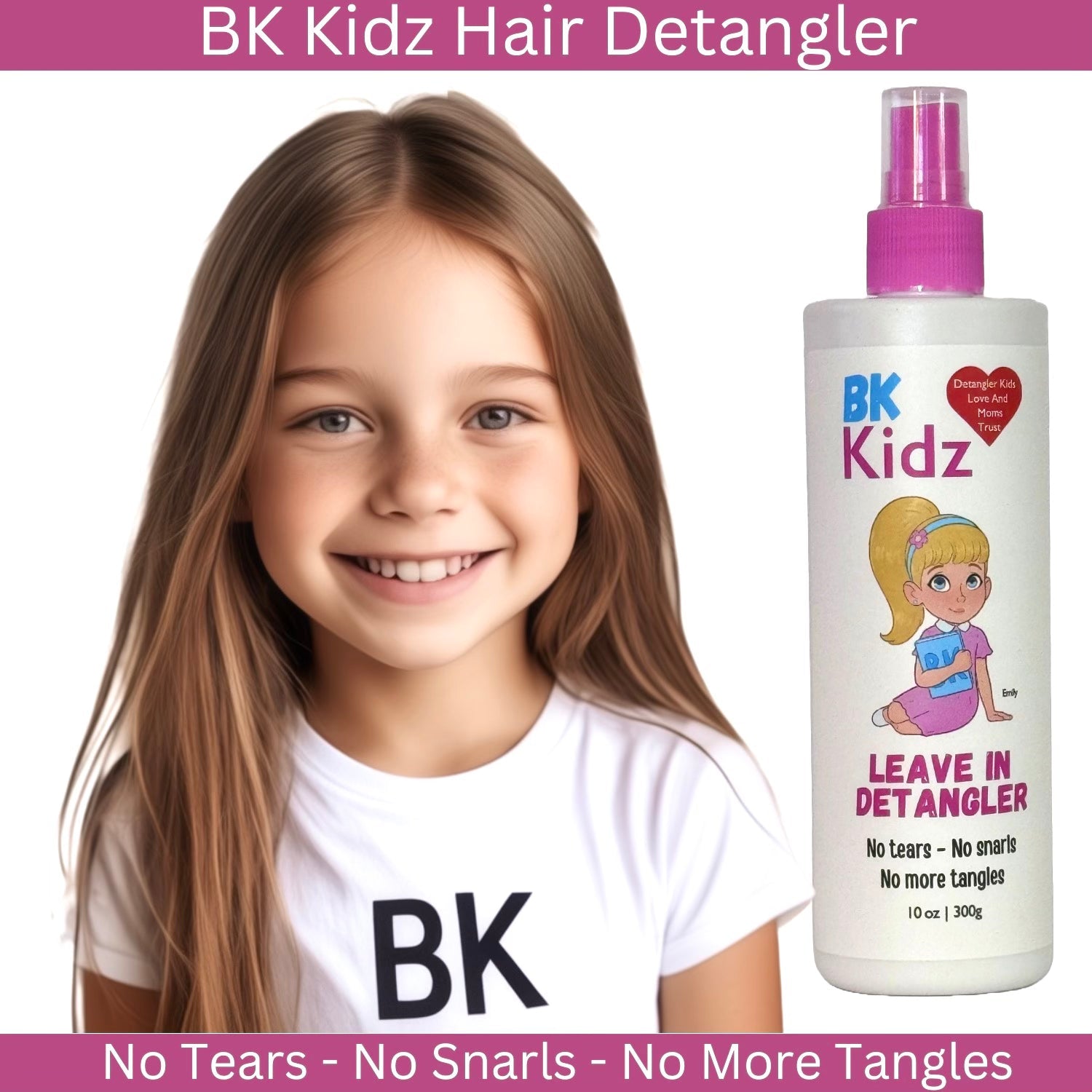 Bk Kidz Hair Detangler 10oz