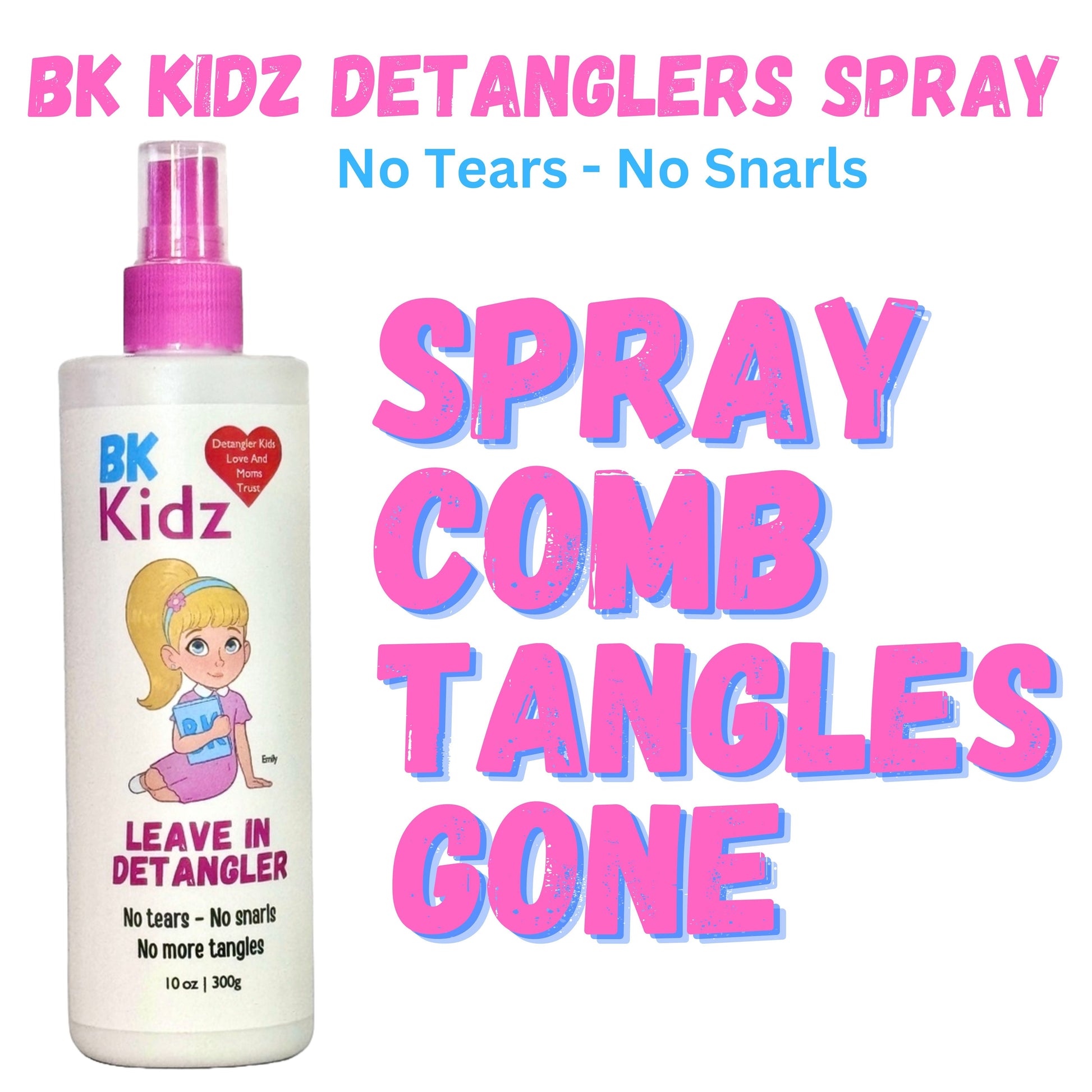 Say goodbye to tangles. Buy BK Kidz Detangler Spray! Suitable for all hair types, this spray effortlessly separates strands and keeps your child's hair tangle-free wherever they go.