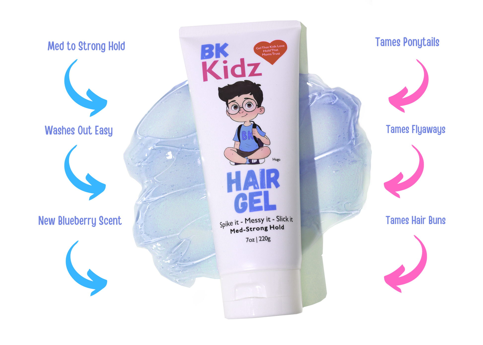 Benefits of BK Kidz Hair Gel - 7 oz