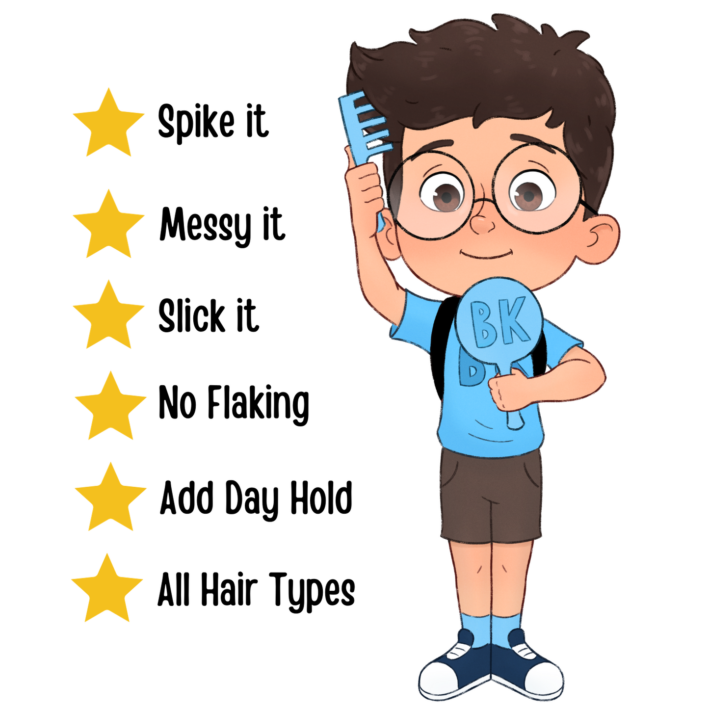 benefits of BK Kidz Boys Hair Gel -