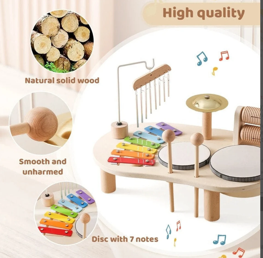 kids wooden toy instrument 