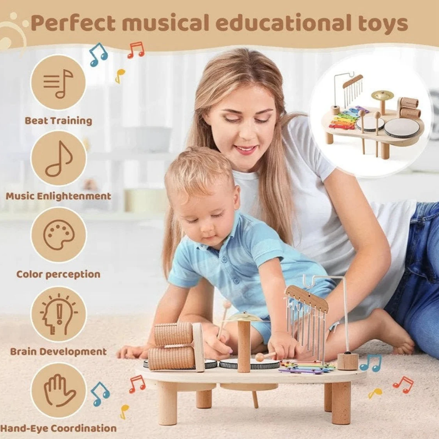 kids wooden toy instrument 