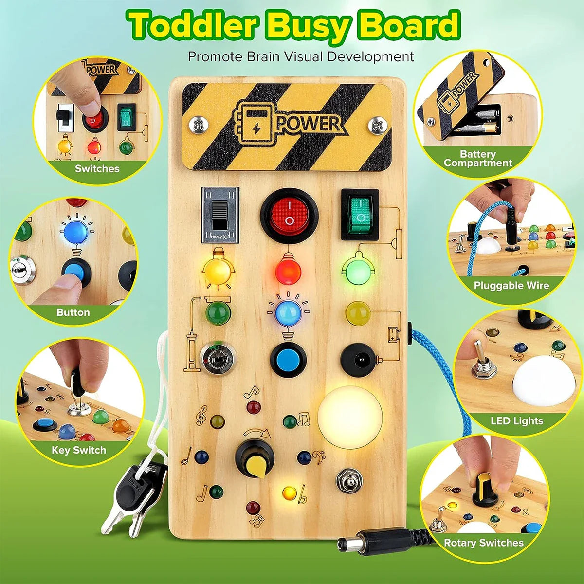 Montessori kids Busy Board