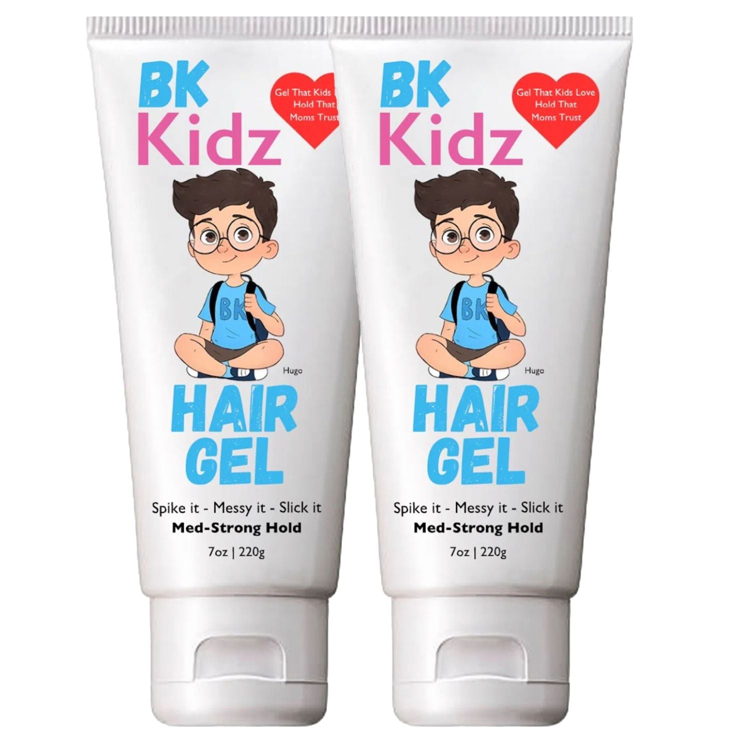  Double Pack of  BK Kidz Hair Gel -BK Kidz Hair Gel - 7 oz -Shop Bonsai Kidz Hair Gel for strong hold and natural shine. Perfect for boys, toddlers, ponytails, and biracial hair. Enjoy a blueberry scent and all-day hold.