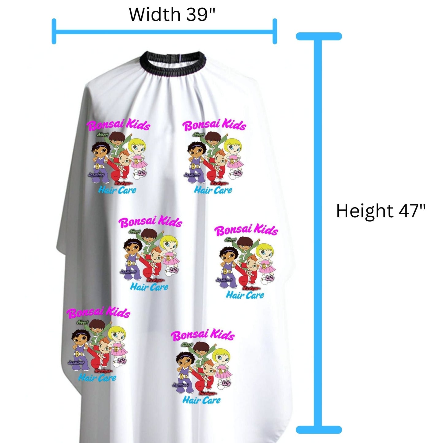 Bonsai Kids Hair Cutting Cape dimensions